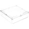 Pioneer Plastics 091C Clear Square Plastic Container, 4.3125" W x 4.3125" D x 1.125" H